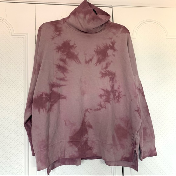 Victorias Secret PINK | NWT Tie Dye Oversized Turtleneck Tunic Sweatshirt - Picture 9 of 10